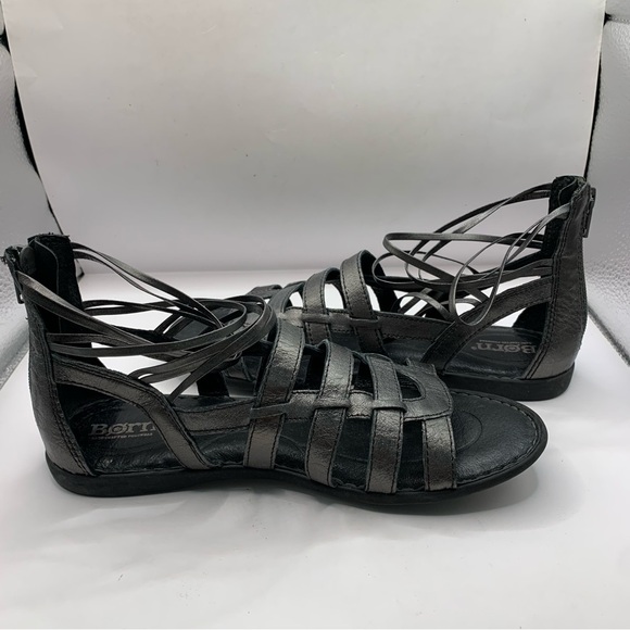Born Women's Angeles Sandles Metallic grey size 7M ankle strappy Sandals - Picture 7 of 8